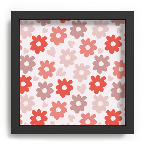 Menina Lisboa Valentines Flowers Recessed Framing Square