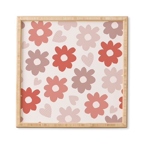 Menina Lisboa Valentines Flowers Framed Wall Art