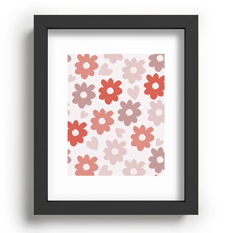 Menina Lisboa Valentines Flowers Recessed Framing Rectangle