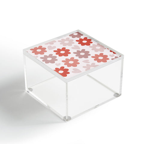 Menina Lisboa Valentines Flowers Acrylic Box