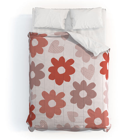 Menina Lisboa Valentines Flowers Comforter
