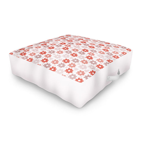 Menina Lisboa Valentines Flowers Outdoor Floor Cushion