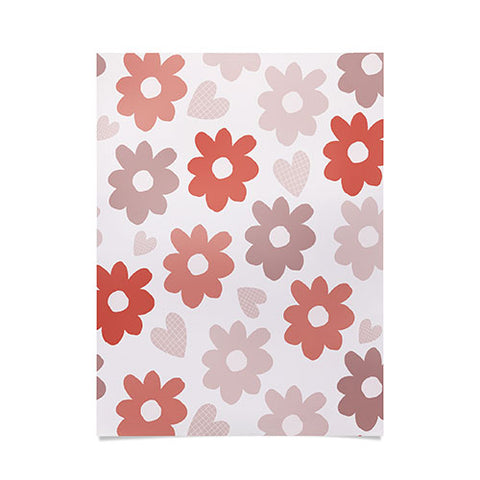 Menina Lisboa Valentines Flowers Poster