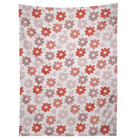 Menina Lisboa Valentines Flowers Tapestry