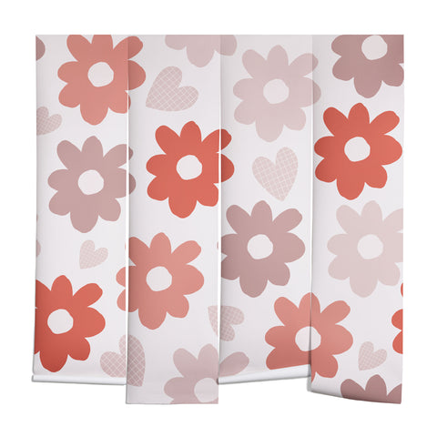 Menina Lisboa Valentines Flowers Wall Mural