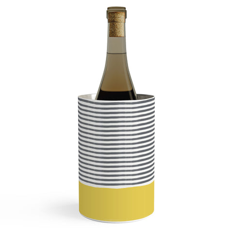 Menina Lisboa Watercolour Stripes Mustard Wine Chiller