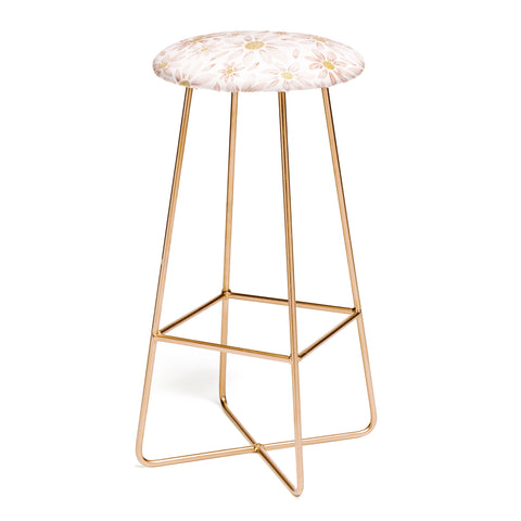 Menina Lisboa Wild Pink Daisies Bar Stool