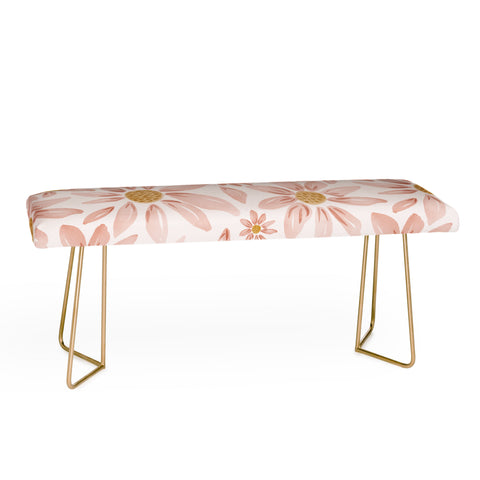 Menina Lisboa Wild Pink Daisies Bench