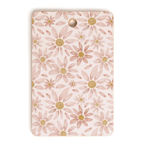 Menina Lisboa Wild Pink Daisies Cutting Board Rectangle