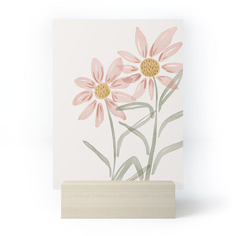 Menina Lisboa Wild Pink Daisies Mini Art Print