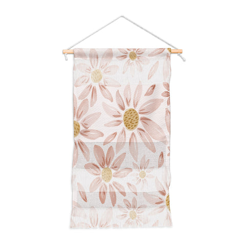 Menina Lisboa Wild Pink Daisies Wall Hanging Portrait