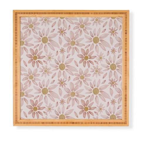 Menina Lisboa Wild Pink Daisies Framed Wall Art