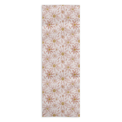 Menina Lisboa Wild Pink Daisies Yoga Towel