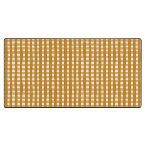 Menina Lisboa Yellow Checkers Desk Mat