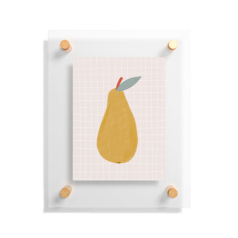 Menina Lisboa Yellow Pear Floating Acrylic Print