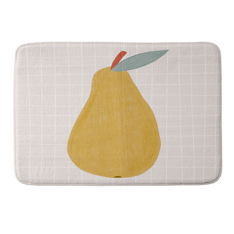 Menina Lisboa Yellow Pear Memory Foam Bath Mat