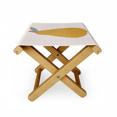Menina Lisboa Yellow Pear Folding Stool