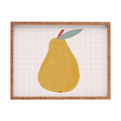 Menina Lisboa Yellow Pear Rectangular Tray