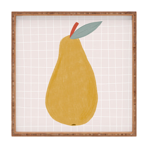 Menina Lisboa Yellow Pear Square Tray