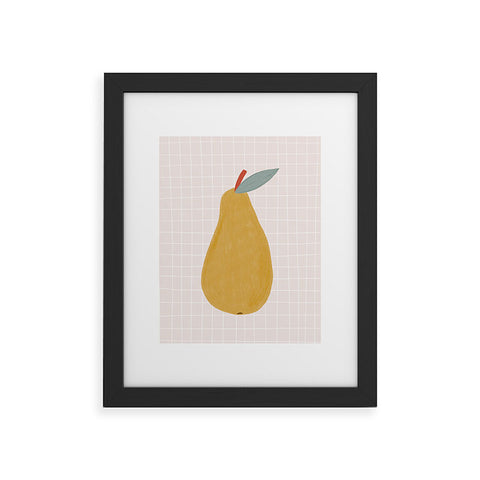 Menina Lisboa Yellow Pear Framed Art Print