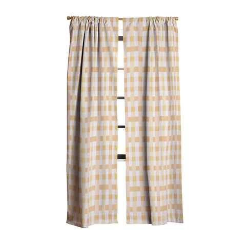 Menina Lisboa Yellow Pink Gingham Blackout Non Repeat