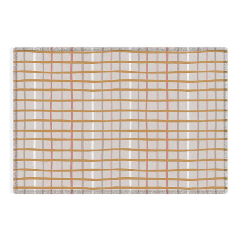 Menina Lisboa Yellow Pink Stripes Outdoor Rug