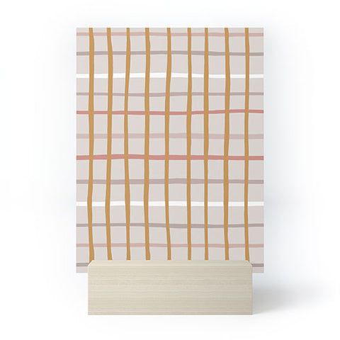 Menina Lisboa Yellow Pink Stripes Mini Art Print