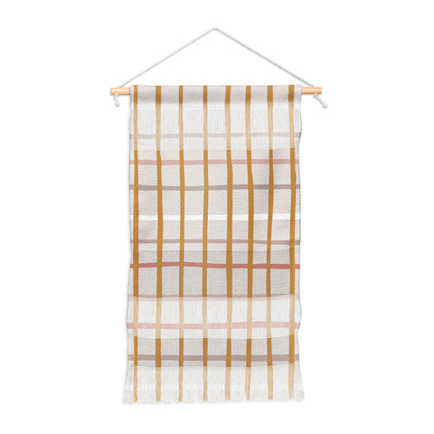 Menina Lisboa Yellow Pink Stripes Wall Hanging Portrait