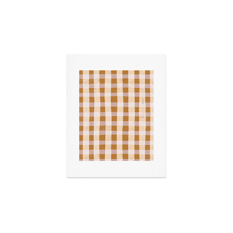 Menina Lisboa Yellow Pink Vichy Art Print