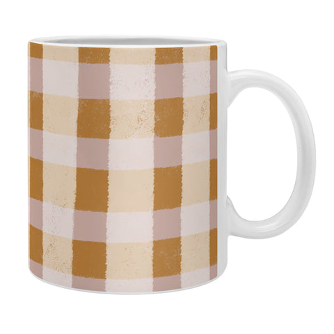 Menina Lisboa Yellow Pink Vichy Coffee Mug