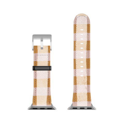 Menina Lisboa Yellow Pink Vichy Apple Watch Band