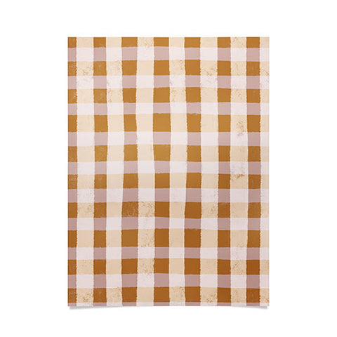 Menina Lisboa Yellow Pink Vichy Poster