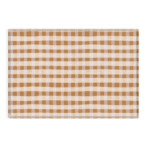 Menina Lisboa Yellow Pink Vichy Outdoor Rug