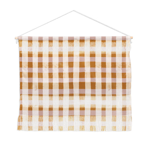 Menina Lisboa Yellow Pink Vichy Wall Hanging Landscape