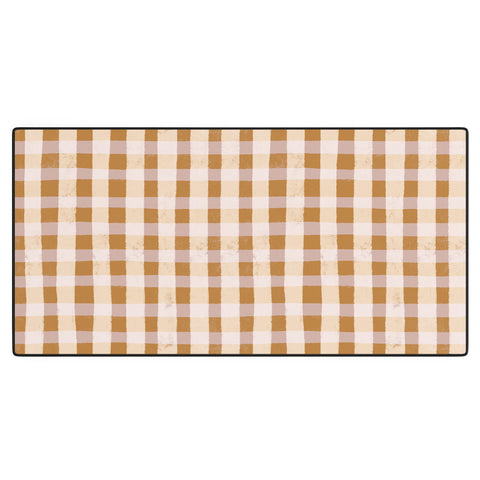 Menina Lisboa Yellow Pink Vichy Desk Mat