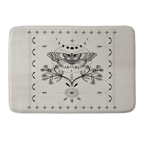 Mermaid & Unicorn Magical Moth Memory Foam Bath Mat