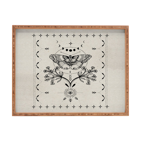 Mermaid & Unicorn Magical Moth Rectangular Tray