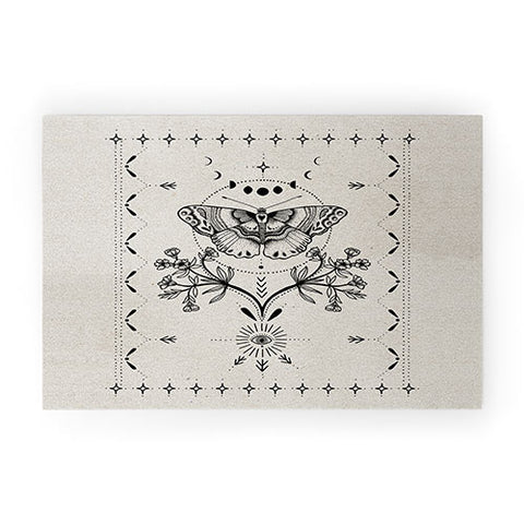 Mermaid & Unicorn Magical Moth Welcome Mat