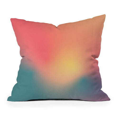 Metron Abstract Gradient Outdoor Throw Pillow