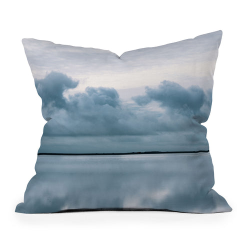 Michael Schauer Epic Sky reflection in Iceland Outdoor Throw Pillow