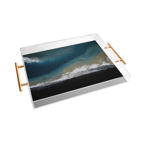 Michael Schauer Where the river meets the ocean Acrylic Tray