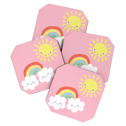 MICHELE PAYNE Fair Weather Friends Coaster Set