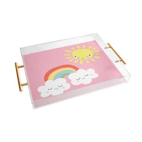 MICHELE PAYNE Fair Weather Friends Acrylic Tray