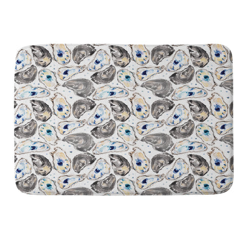 Michelle Mospens Coastal Oysters Memory Foam Bath Mat