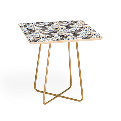 Michelle Mospens Coastal Oysters Side Table