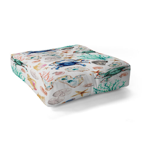 Michelle Mospens Coastal Vibes Floor Pillow Square