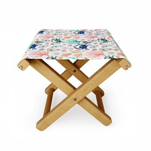 Michelle Mospens Coastal Vibes Folding Stool