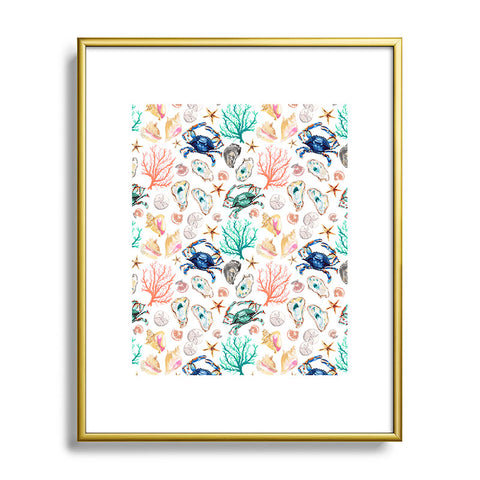 Michelle Mospens Coastal Vibes Metal Framed Art Print