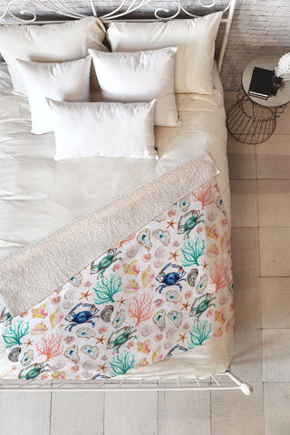 Michelle Mospens Coastal Vibes Fleece Throw Blanket