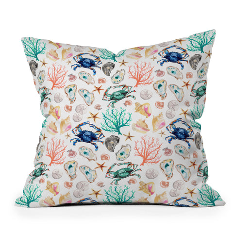Michelle Mospens Coastal Vibes Outdoor Throw Pillow